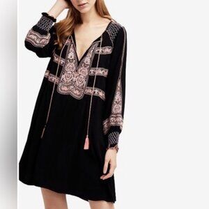 Free People Wind Willow embroidered tunic/mini